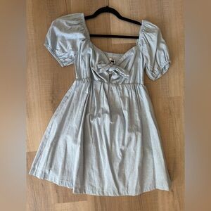 Lost + Wander Light Gray Dress Romper